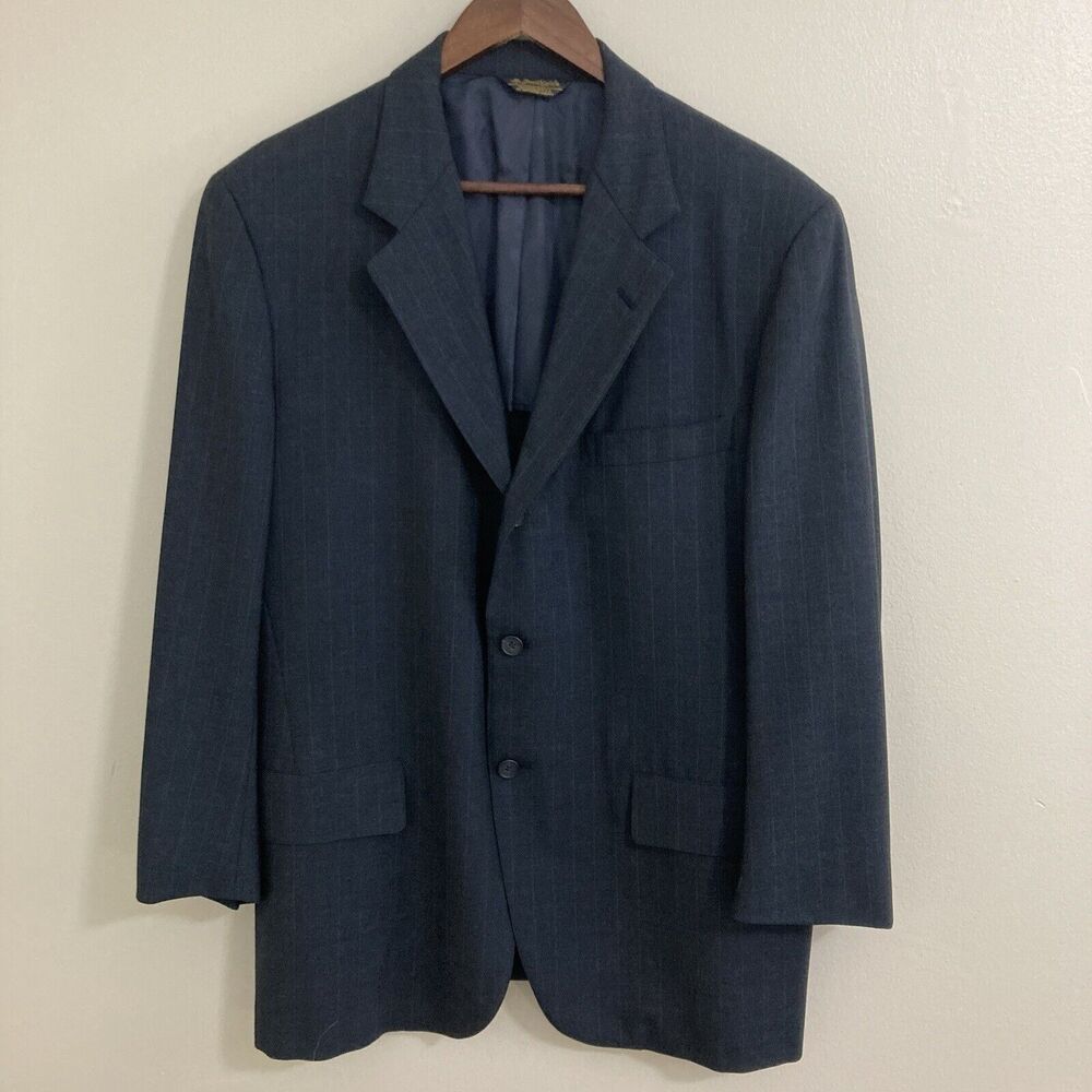 Southwick Blazer Sports Coat Mens Grey 3 button Pin Stripe Made in USA